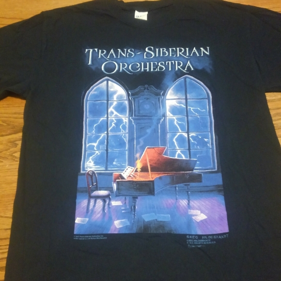 ๐น โก Trans Siberian Orchestra ๐ท Tour Shirt 2017 Winter โ๏ธ Concert Band Tee - Picture 2 of 5